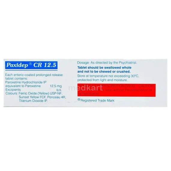paxidep cr 12.5mg tablet 10's